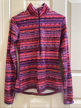 Nike Purple & Pink Geometric Dri-Fit Top